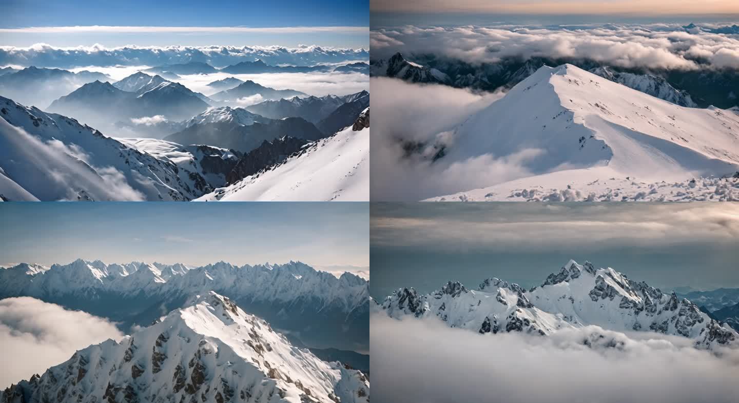 雪山 山脉 高山