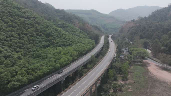 4K-Log-航拍西双版纳昆磨高速公路