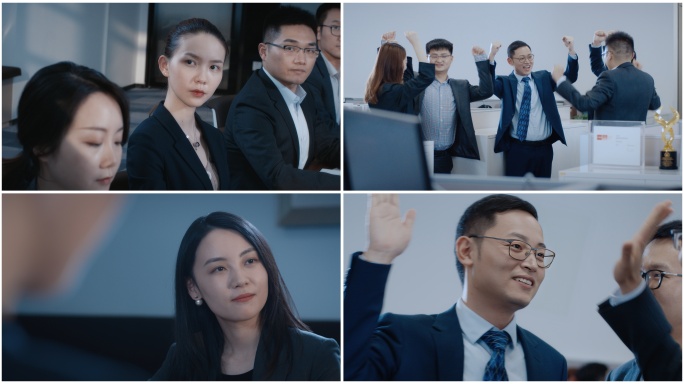4K商务人士商务会议/团队领导/商务忙碌