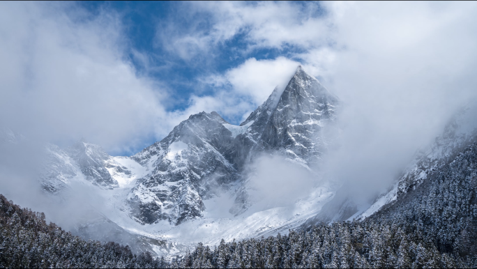 川西雪山延时