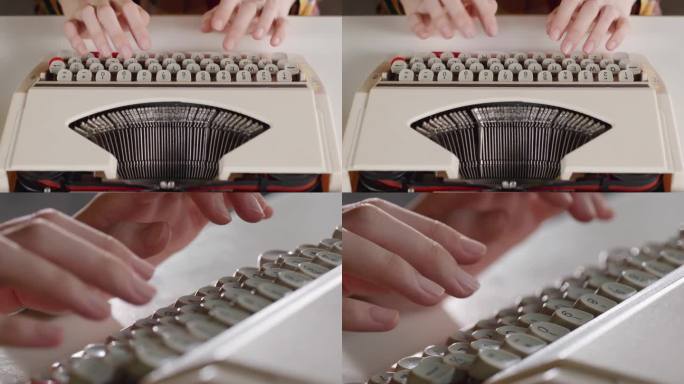 4k复古打字机老式键盘时尚