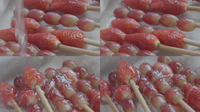 冰糖葫芦制作过程