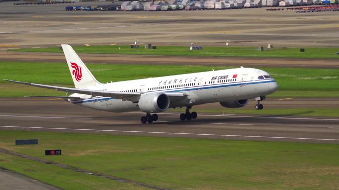 中国国际航空 波音787客机起飞全过程