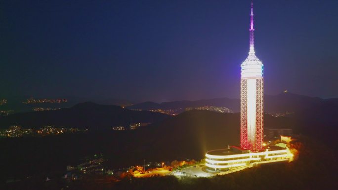 大连城市夜景航拍