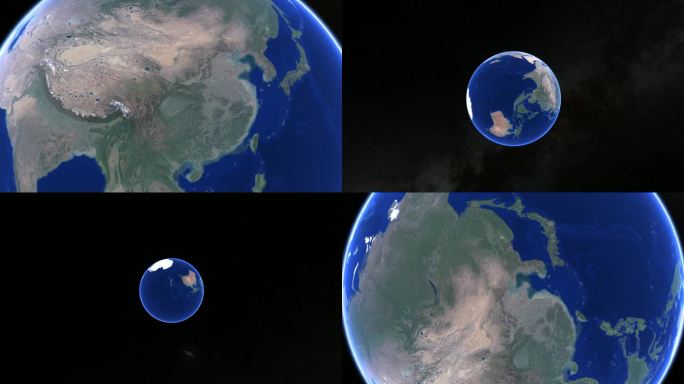 三维地球缩放效果视频