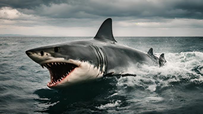 大白鲨张嘴