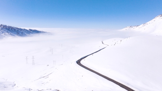 北疆冬天风光素材合集 原创4K50帧