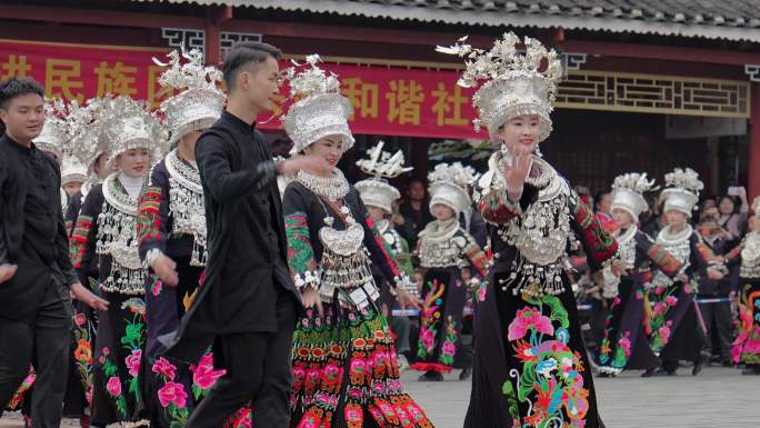 4K 贵州苗族舞蹈榕江县小丹江招龙节