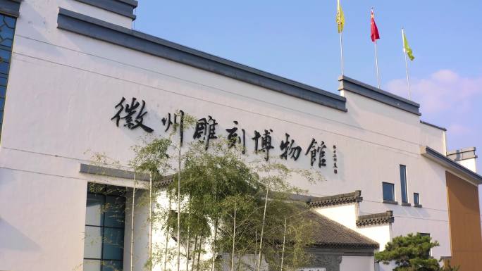 《学术建筑与旗帜飘扬》