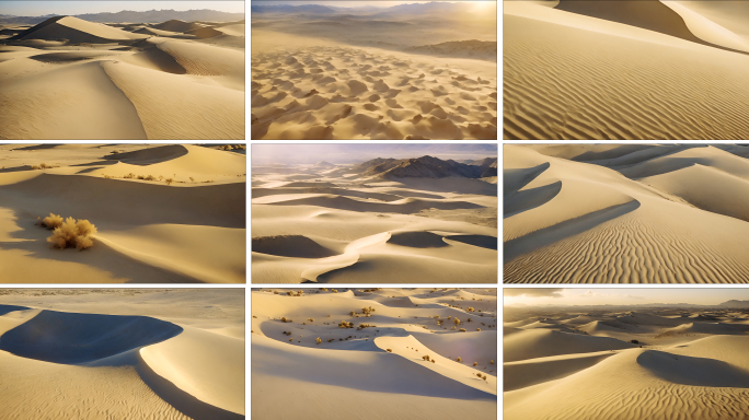 沙漠沙丘大漠日出沙漠沙漠动画