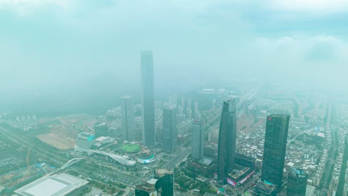 48-国贸延时-东莞国贸雨雾天气