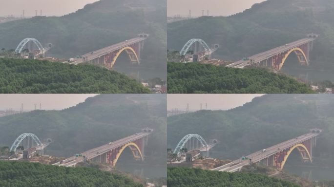 4K-Log-航拍景海高速澜沧江特大桥