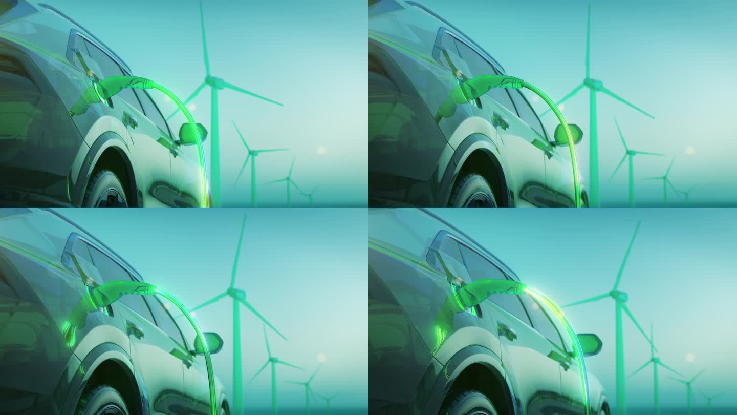 自动驾驶新能源电动汽车科技新能源车充电