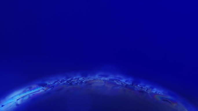 油球抽象背景蓝色油漆泡沫
