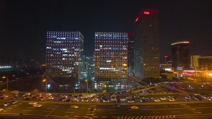 soho国贸桥延时 北京延时4K 日转夜