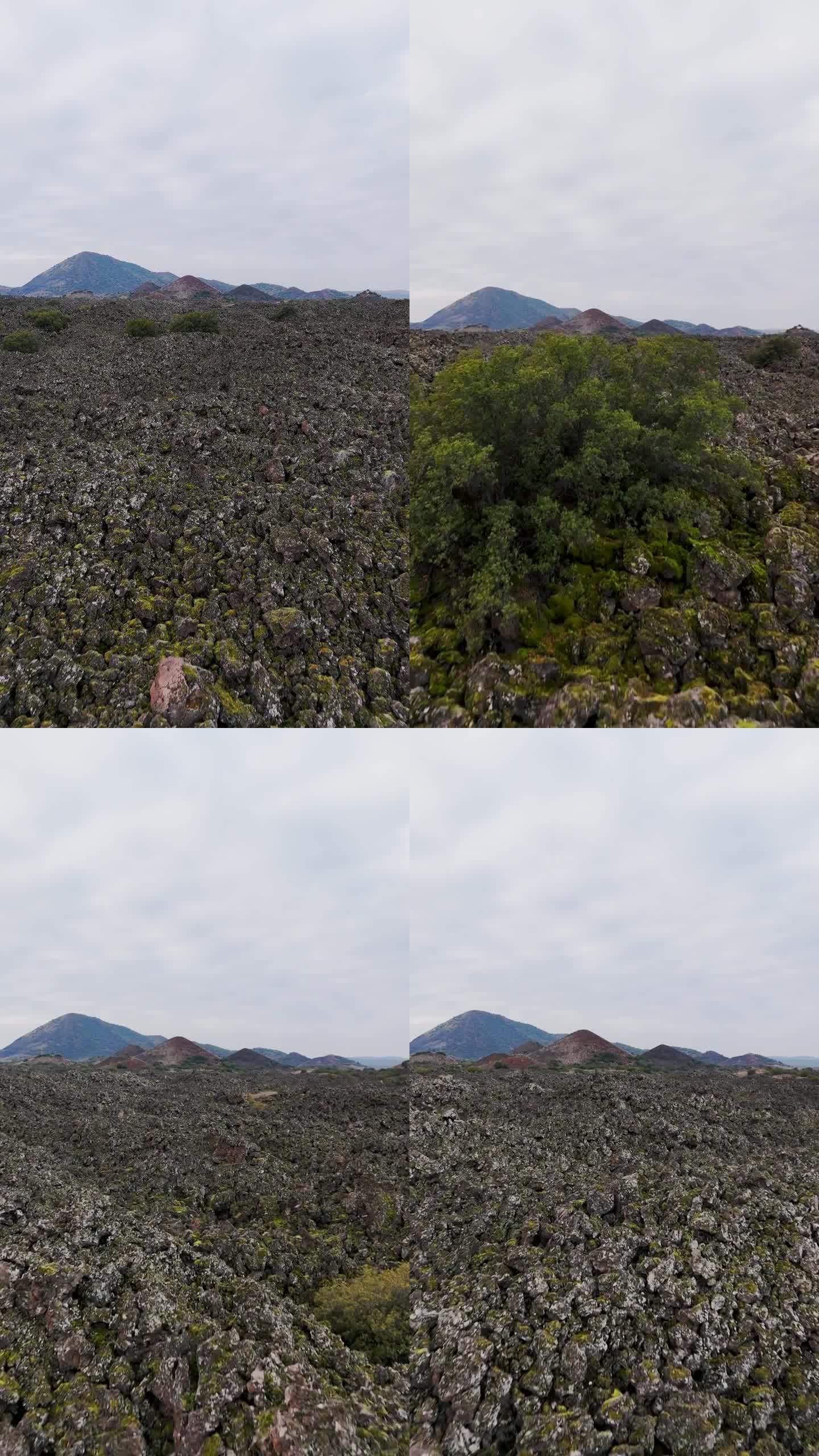 鸟瞰库拉萨利赫里联合国教科文组织世界地质公园和火山公园，以及马尼萨的迪夫利特火山，库拉火山地质公园，