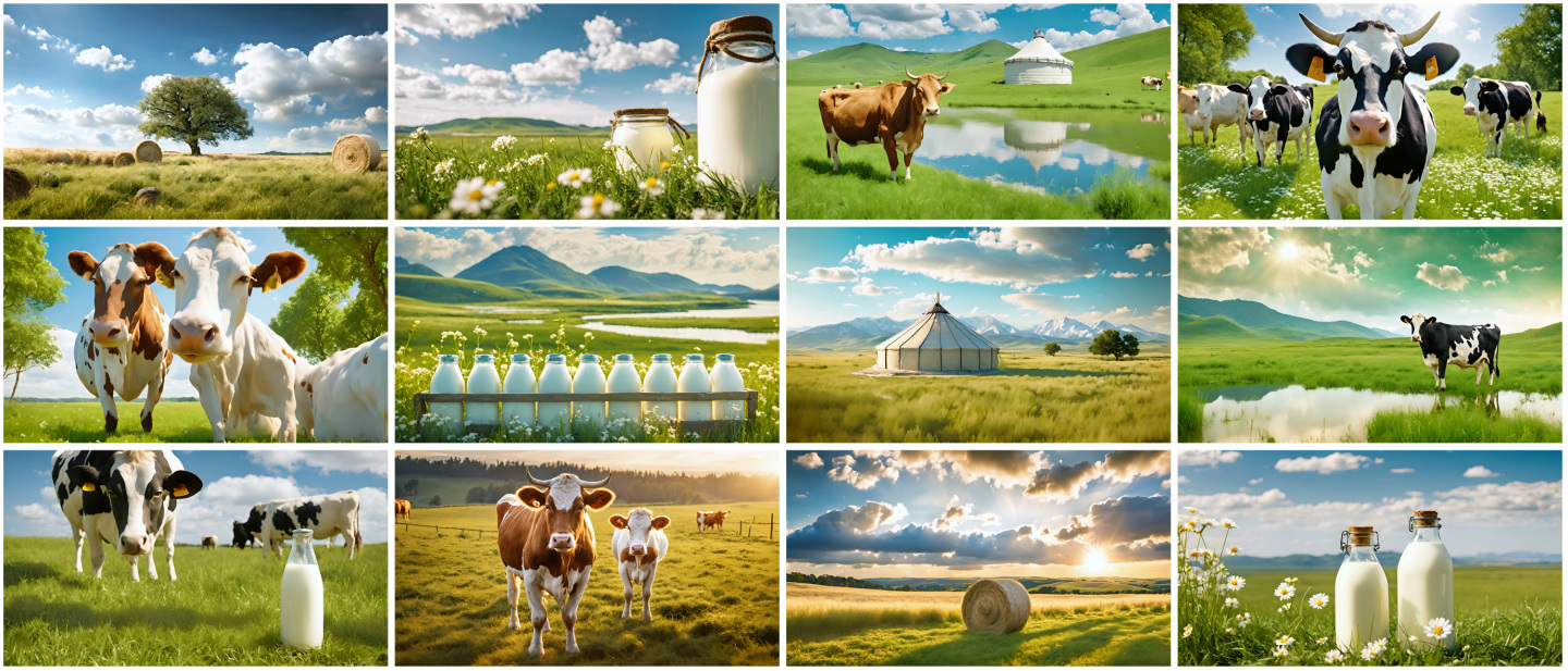 大草原 养殖 畜牧业 牛奶