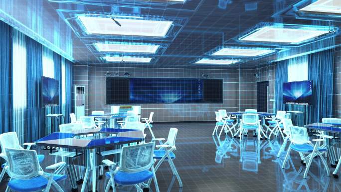 科技教室智慧教室多媒体会议室虚拟现实转换