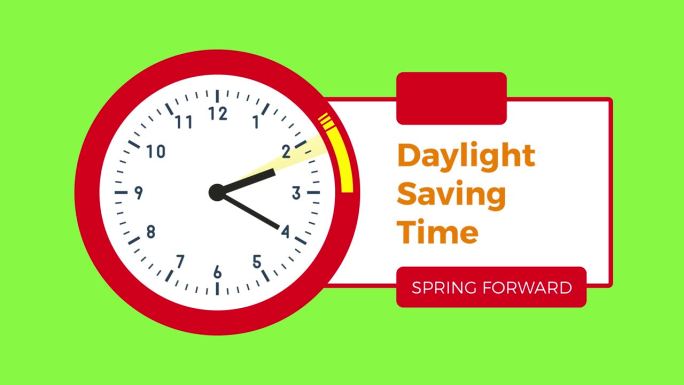 三月的日光节约时间开始，时钟从凌晨2点调到凌晨3点。