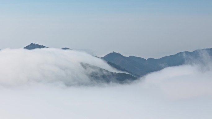【4K】山区平流雾航拍合集