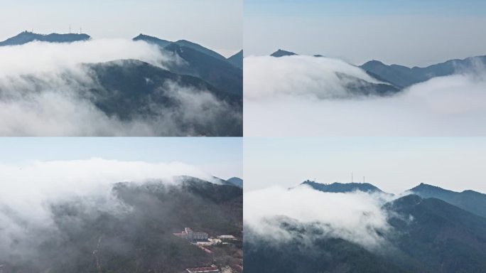 【4K】山区平流雾航拍合集