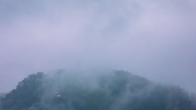 烟雨黄旗山