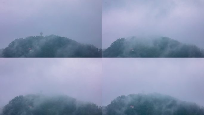 烟雨黄旗山