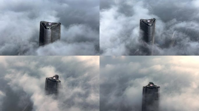 武汉绿地中心云雾4K