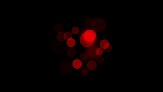 动画补丁的红色深红色散景灯与微妙的环
