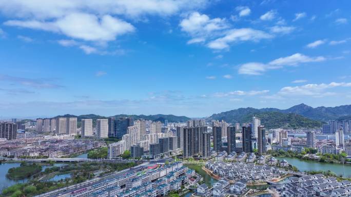 城市延时航拍摄影