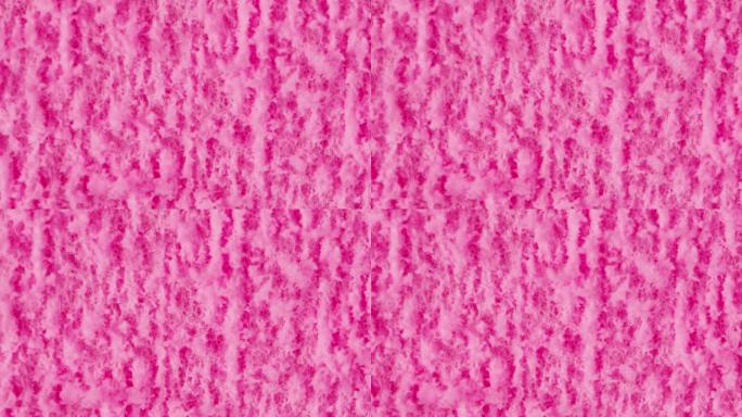 玫瑰粉红色海绵背景特写微距，为女孩或女人做一个弥补圣诞假期的季节性壁纸装饰，情人节问候和婚礼请帖。