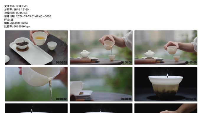 《茶道艺术：和谐泼茶仪式展示》