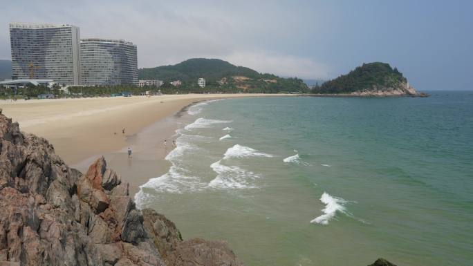 广东阳江海陵岛 岛屿 沙滩 海浪 海湾