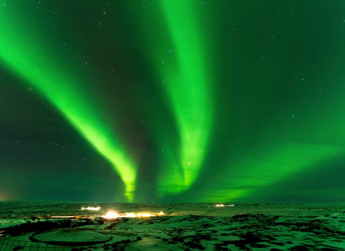冰岛极光