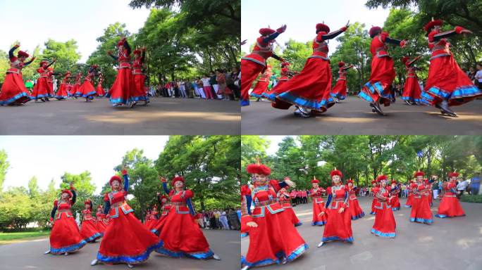 乌海市人民公园蒙古舞