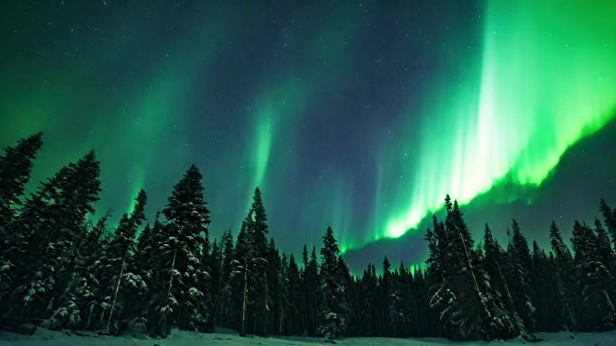 极光北极光北欧夜空风景风光美景挪威冰岛