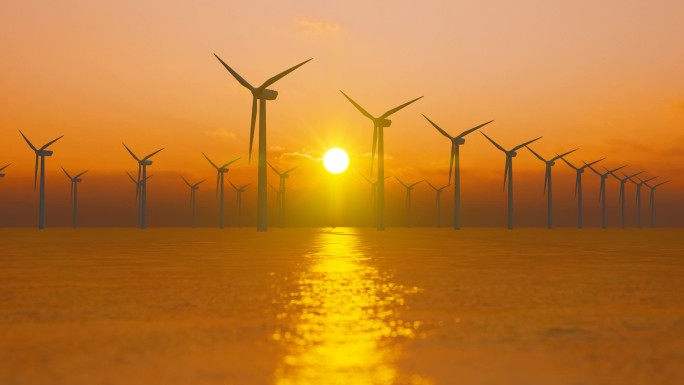 新能源海上风电风力发电站