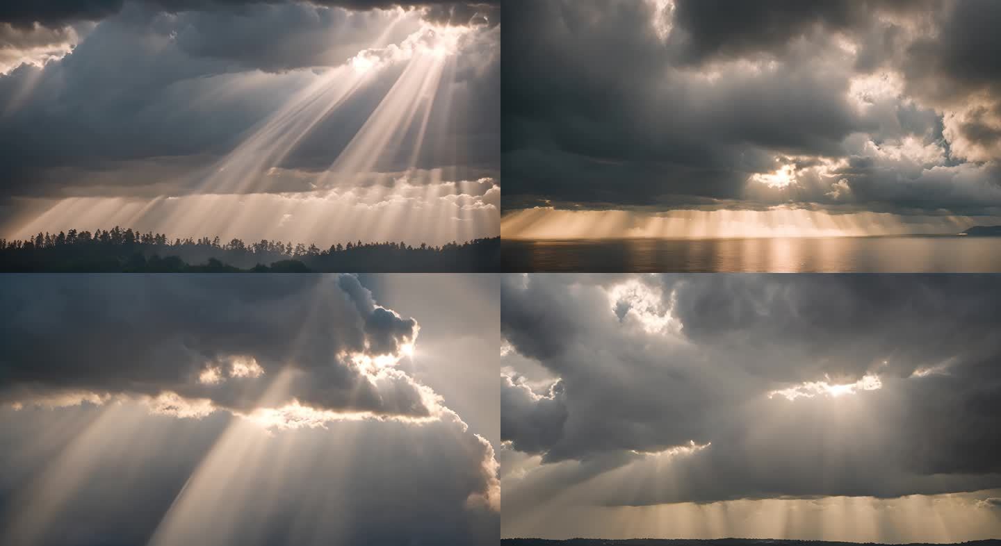 唯美云延时摄影素材天空上的云和阳光合集
