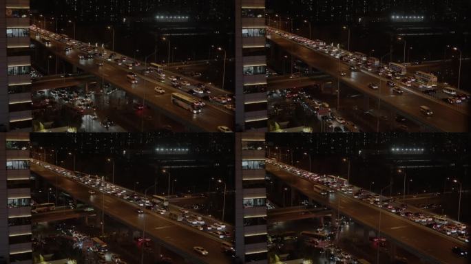 北京国贸CBD夜景 北京城市夜景 国贸桥