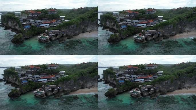 巴厘岛乌鲁瓦图的海滩和悬崖
