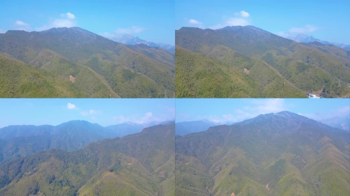 安徽省黄山风景区大山风景视频素材航拍