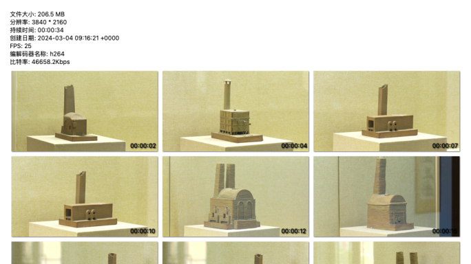 《复古工业风：微缩砖烟囱模型系列展示》