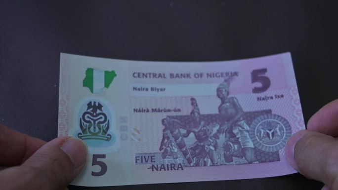 阿布贾-尼日利亚-钞票钱币-微距特写