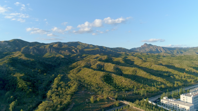 敕勒川阴山下呼和塔拉草原 航拍敕勒川