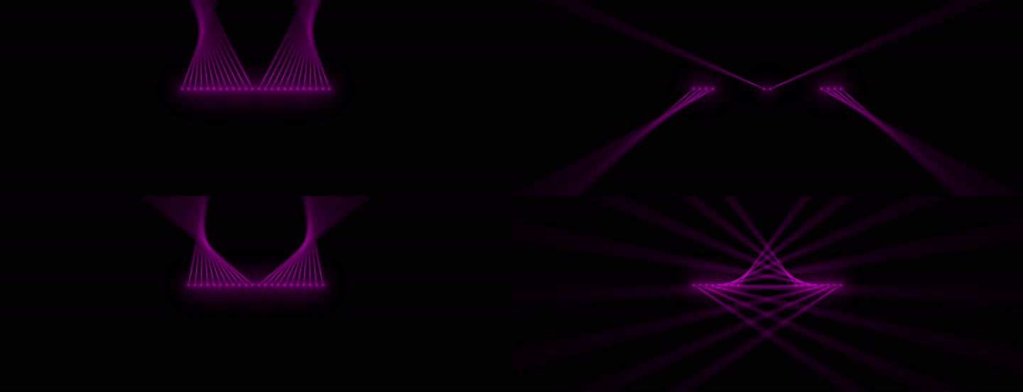 6K紫色摇摆射灯舞台灯光左右对称