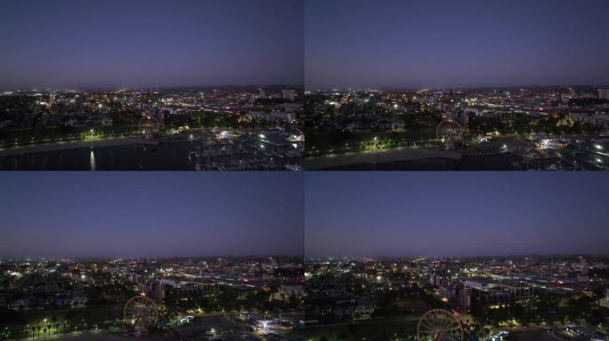 吉隆城市灯光澳大利亚，就在黎明前