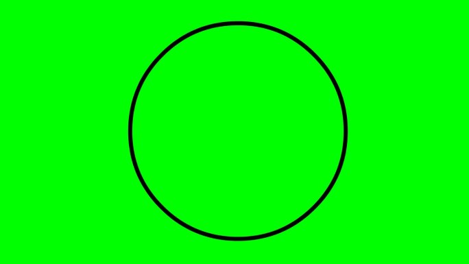 视频动画圆周形状或圆形绘制轮廓