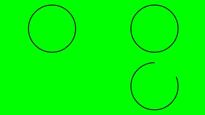 视频动画圆周形状或圆形绘制轮廓