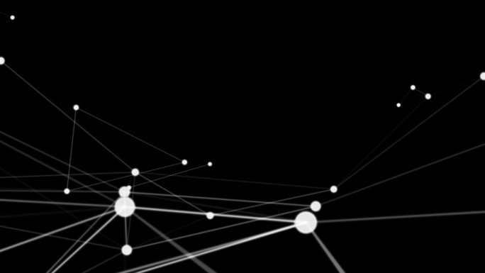 几何背景与连接点和线，全局连接，和Plexus数字技术。网络数字数据可视化，网络多边形连接结构。