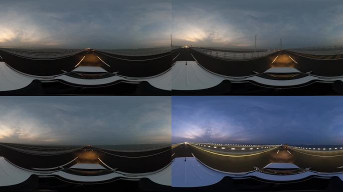 青岛胶州湾跨海大桥全景VR视频